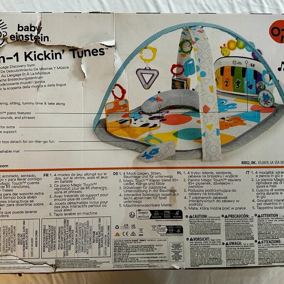 Baby Einstein 4-in-1 Kickin' Tunes Activity Play Mat Piano Multicolor Baby-AC299 - Picture 4 of 5